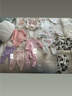 3 & 0-3 mo - 10 Items Mixed Baby Bundle